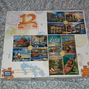 12 puzzle family pack